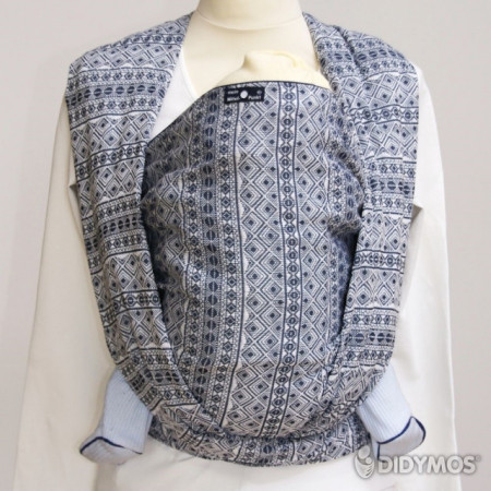 Wrap tesut, portbebe , Didymos Prima Dark Blue-White, size 7 (5,2 m)