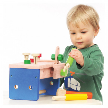 Banc de lucru si ladita cu scule 2 in 1, Wonderworld
