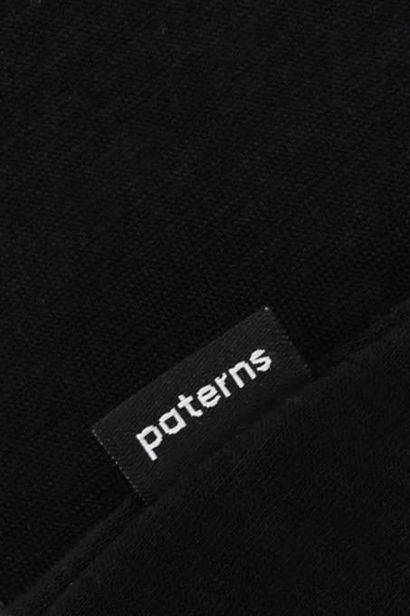 Bluză de corp femei lână merinos extrafină Paterns - Black