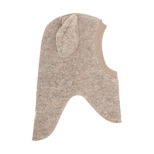 Cagulă dublată lână merinos fiartă Huttelihut - Bunny Camel Melange - Img 2