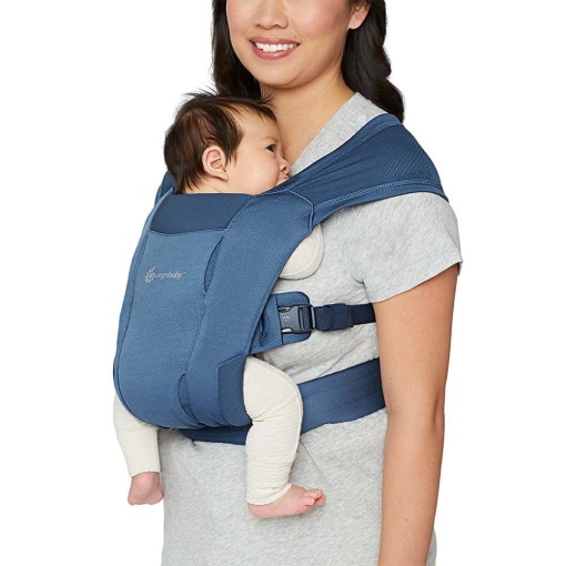 Ergobaby Embrace Soft Air Mesh Blue - Marsupiu Ergonomic