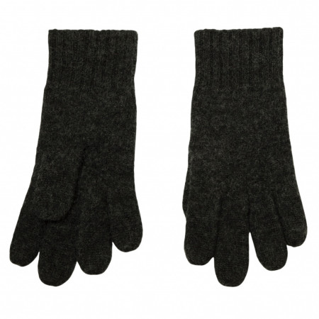 Mănuși femei din lână fiartă Joha - Black