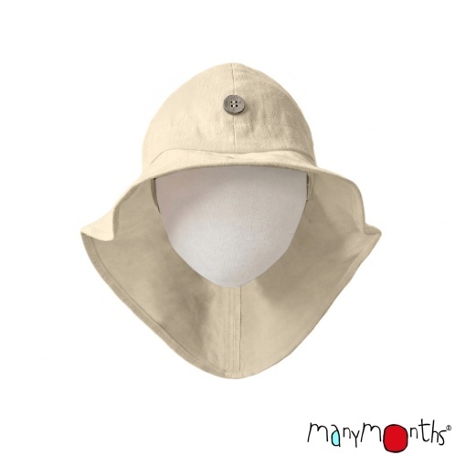 Pălărie ajustabilă ManyMonths Original cânepă si bumbac - Beach Dust