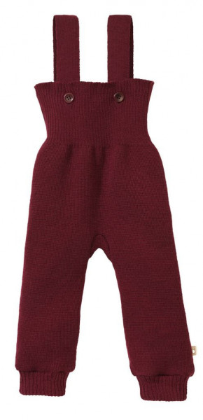 Pantaloni cu bretele lână merinos Disana - Cassis