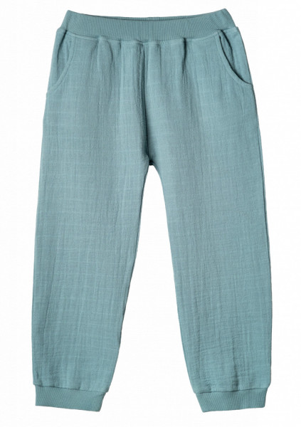 Pantaloni cu buzunare din muselină Organic by Feldman - Herbs