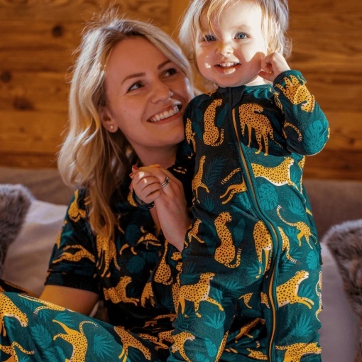 Pijama damă din bambus Zipster - Cheetah