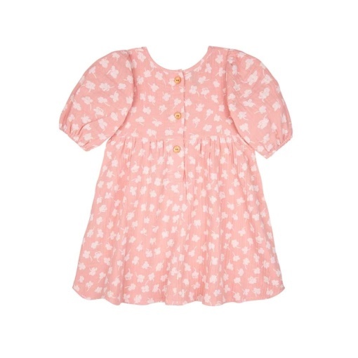 Rochie muselină dublă de bumbac, Pure Pure - Candy Natur