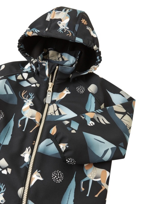 Salopetă impermeabila softshell Reima Mjosa, Black - detaliu