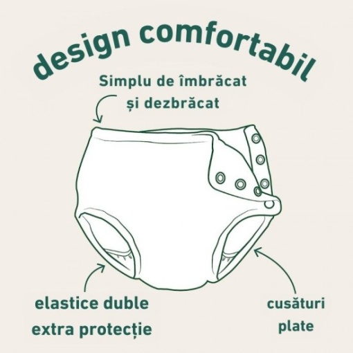 Scutec de inot refolosibil Iplay UPF 50+ - Aqua Dinosaur - Img 2