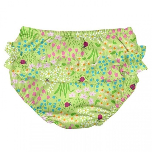 Scutec de inot refolosibil Iplay UPF 50+, Green Flower Patch