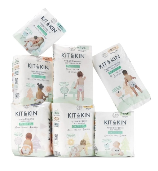 Scutece Hipoalergenice Eco Kit&amp;Kin, Marimea 1, 2-5 kg, 10 buc - Img 6
