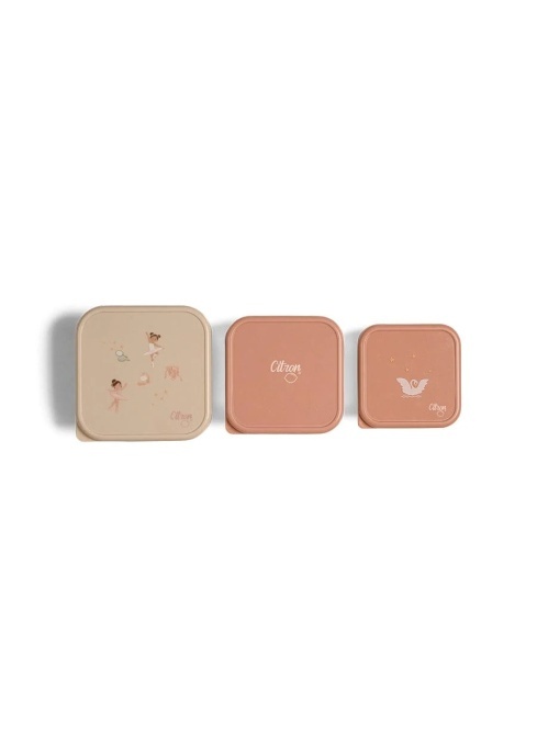 Set 3 caserole otel inoxidabil cu capac – Balerina