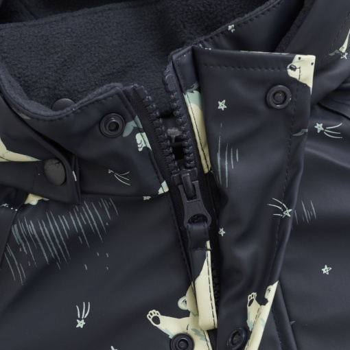 Set de ploaie cu căptușeală de fleece Celavi - Dark Navy