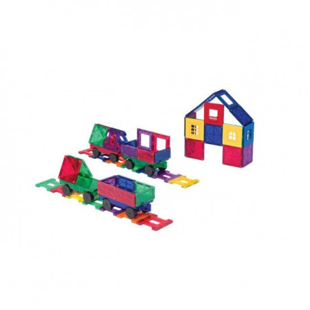 Set Playmags - 50 De Accesorii Pentru Construcții Magnetice + 5 Ferestre