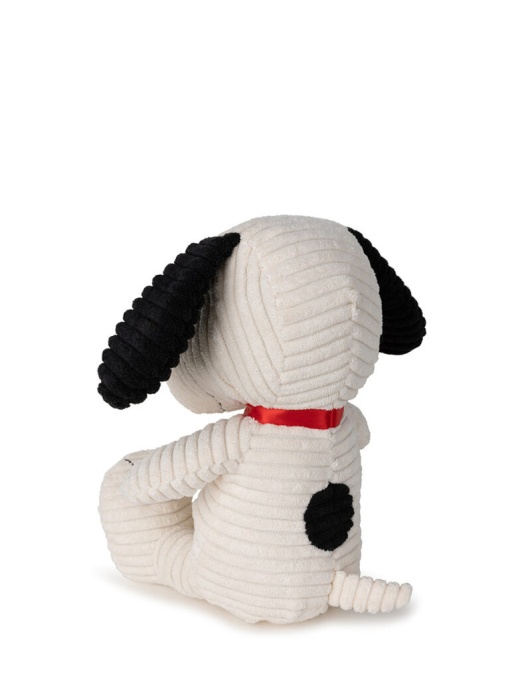 Snoopy în șezut Corduroy Cream - Peanuts, 19 cm, Bon Ton Toys