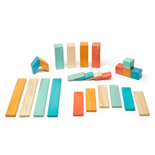 Tegu Sunset, set 24 piese din lmn magnetic - Img 6