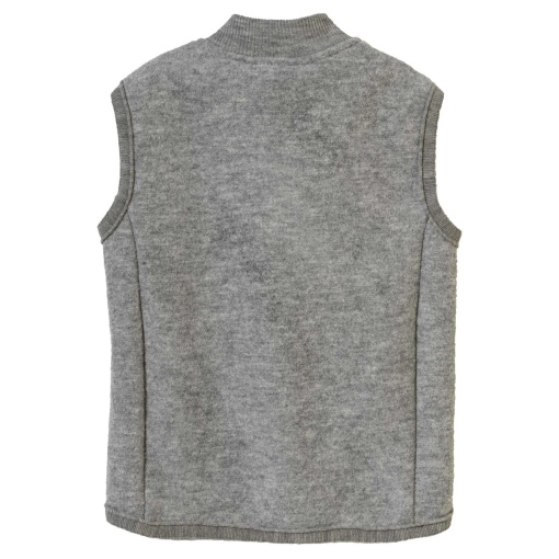 Vestă din lână merinos fiartă Disana - Grey