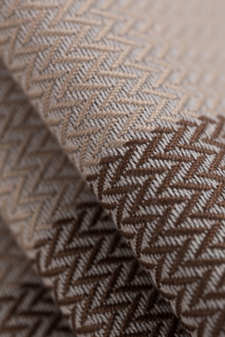 Wrap țesut Lennylamb - Little Herringbone Caffe Latte- Size S (4,2m)