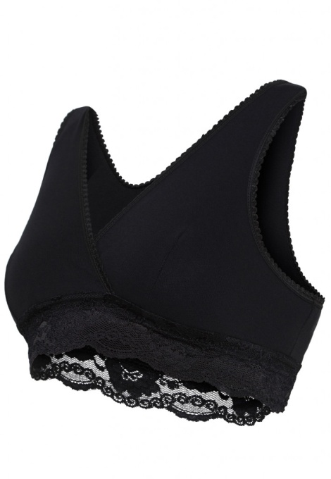 Bustiera pentru alaptare - Carriwell Lace Nursing Bra, Negru