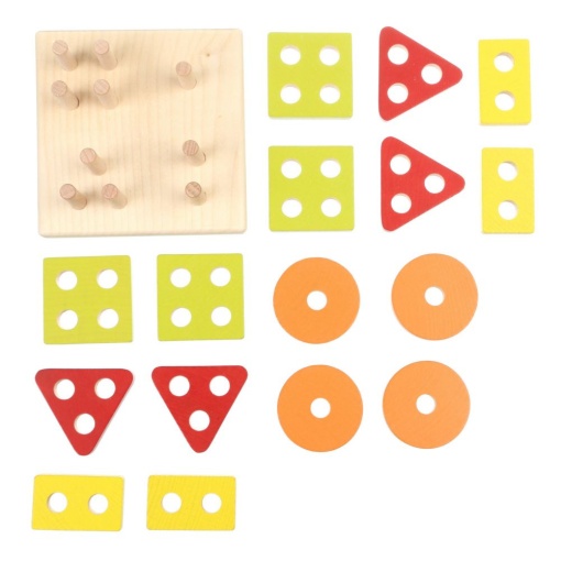 Jucarie din lemn, Cubika, Sortator Forme Geometrice - Img 2