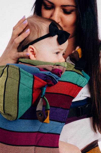 MARSUPIU ERGONOMIC, portbebe, LENNYGO BABY SIZE, Carousel of colors