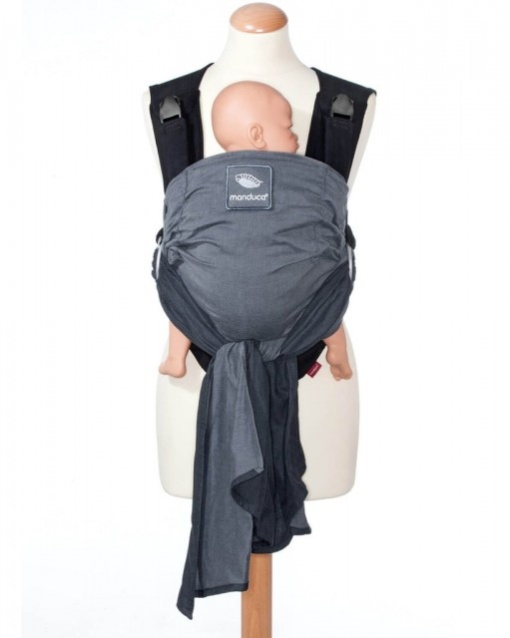 Marsupiu Ergonomic, Manduca Duo, Grey - Img 2