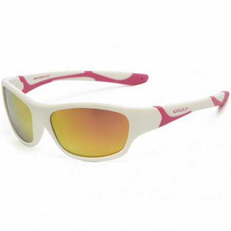 Ochelari de soare KOOLSUN, 3-8 ani - Sport- White Hot Pink