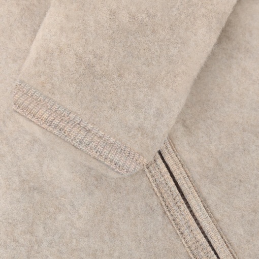 Overall cu urechi Bunny lână merinos fleece Huttelihut - Camel Melange - Img 4