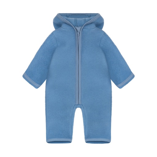 Overall cu urechi lână merinos fleece Huttelihut - Windward Blue - Img 2