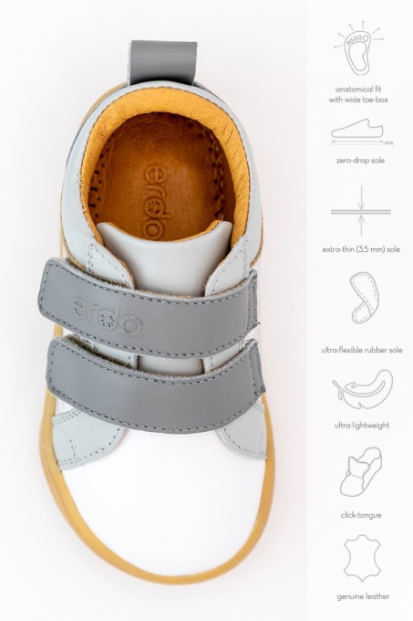 Pantofi Barefoot ERDA Nysa Grey