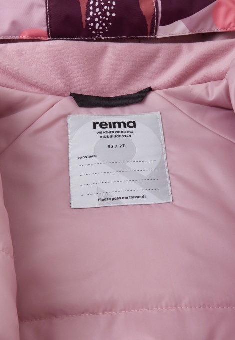 Salopetă de iarnă ReimaTec - Puhuri Grey Pink interior