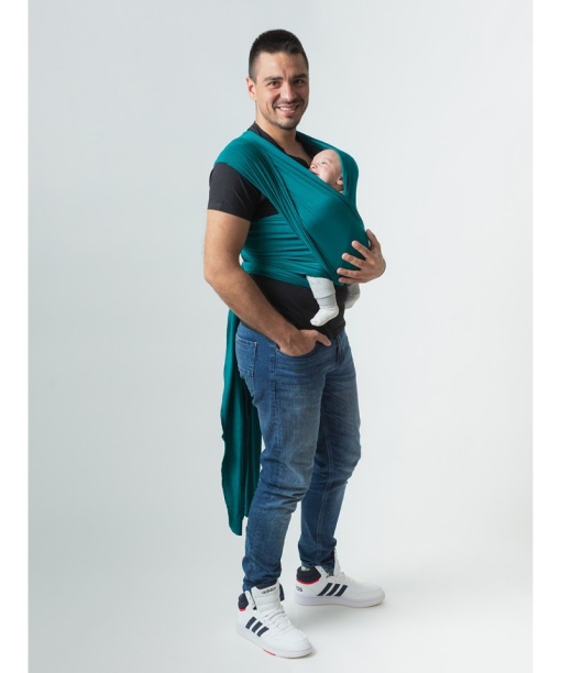 Wrap elastic Isara - Teal green