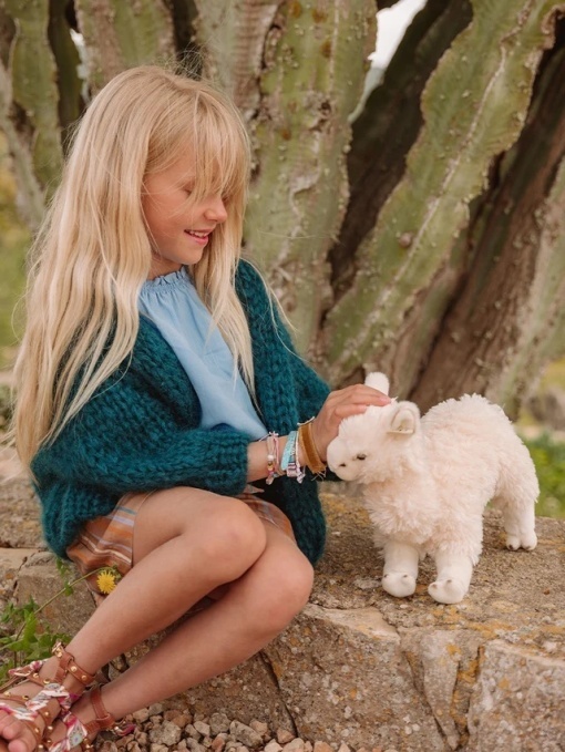 Alpaca alba, 31 cm, Bon Ton Toys