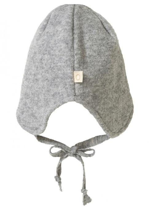 Căciulă din lână fiartă Disana - Grey
