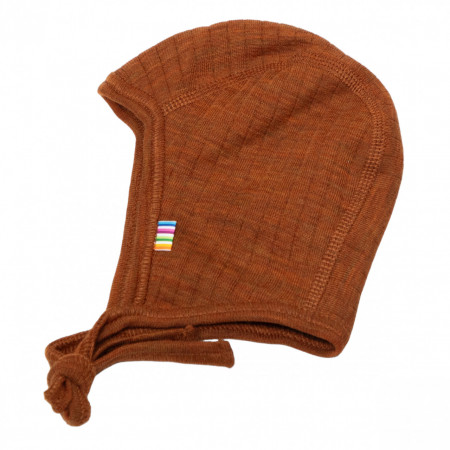 Căciulă dublată lână merinos Joha - Basic Orange