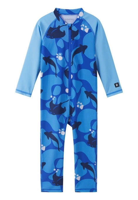 Costum de baie cu protectie UV 50+ Reima, Polskii Sparkly Blue