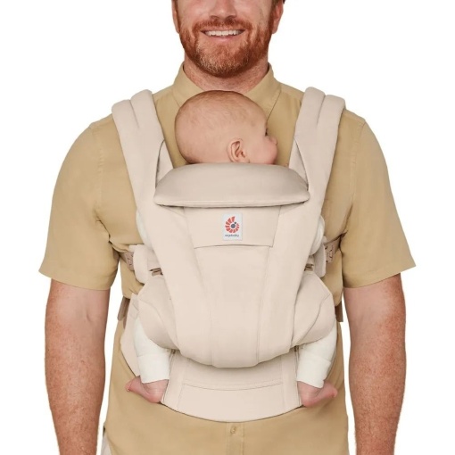 Ergobaby Omni Deluxe Cotton Natural Beige, Marsupiu ergonomic