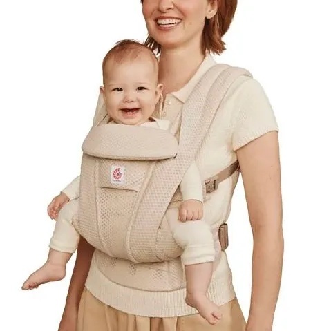 Ergobaby Omni Deluxe Mesh Natural Beige, Marsupiu ergonomic