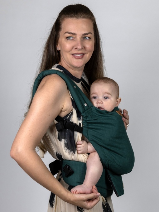 Isara Elite, Evergreen Linen, Marsupiu Ergonomic (100% In) - Img 3