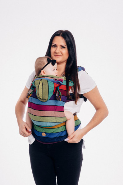 MARSUPIU ERGONOMIC, portbebe, LENNYGO BABY SIZE, Carousel of colors