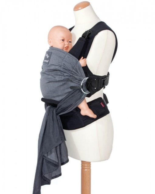 Marsupiu Ergonomic, Manduca Duo, Grey - Img 3