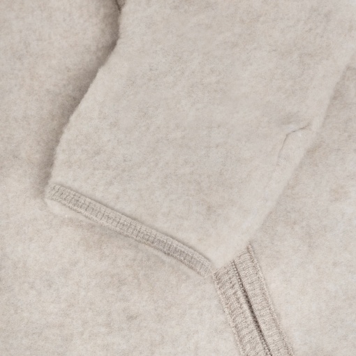 Overall cu urechi lână merinos fleece Huttelihut - Camel Melange