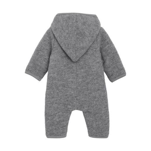 Overall dublat lână fiartă Huttelihut - Grey