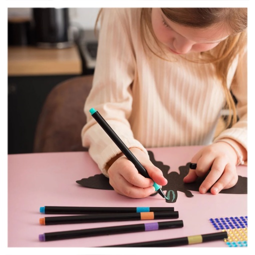 Set creativ cu markere metalice, Fluturi - Img 3