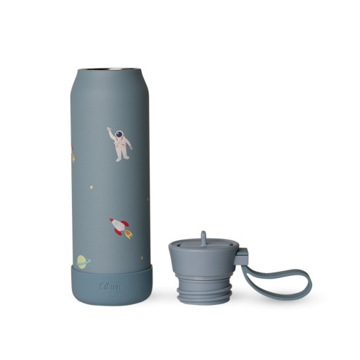 Sticlă de apă termoizolantă inox, 350ml, Citron - Spaceship - Img 4
