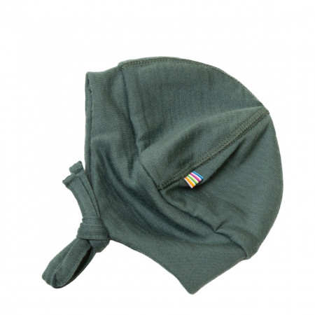 Căciulă dublată lână merinos Joha - Dark Green