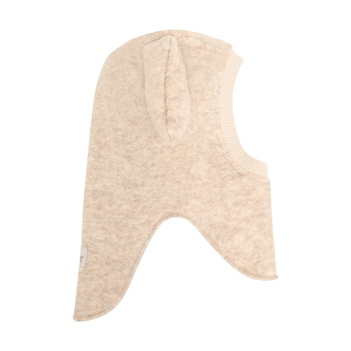 Cagulă dublată lână merinos fiartă Huttelihut - Bunny Sand Melange - Img 2
