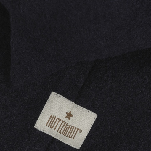 Cagulă dublată lână merinos fiartă Huttelihut - Dino Dark Navy - Img 3