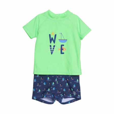 Costum de înot UPF 50+ - Summer Green, Color Kids