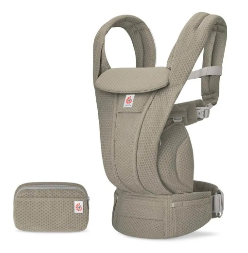 Ergobaby Omni Deluxe Mesh Soft Olive, Marsupiu ergonomic